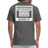 Employee of the Month Runner up T-Shirt (White Font) - charcoal