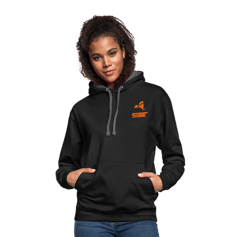 845 Subie Orange Font Hoodie - black/asphalt