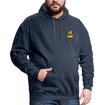 845 Subie CC Gold Font Hoodie - indigo heather/asphalt