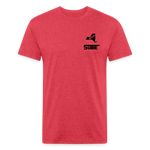 845 Subie CC Black Font T-Shirt - heather red