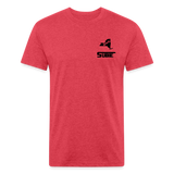 845 Subie CC Black Font T-Shirt - heather red