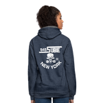 845 Subie CC White Font Hoodie - indigo heather/asphalt
