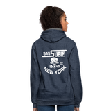 845 Subie CC White Font Hoodie - indigo heather/asphalt