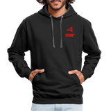 845 Subie Striped Red Font Hoodie - black/asphalt