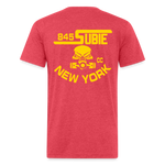 845 Subie CC Gold Font T-Shirt - heather red