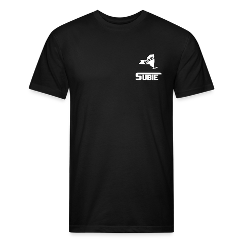 845 Subie CC White Font T-Shirt by Next Level - black