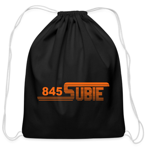 845 Subie Drawstring Bag (Striped, Orange) - black