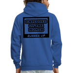 Employee of the Month Runner up Hoodie (Black Font) - royal blue