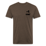 845 Subie CC Black Font T-Shirt - heather espresso