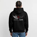 Saints & Sinners JDM White/Grey Gildan Hoodie (Kanji) - black