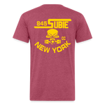 845 Subie CC Gold Font T-Shirt - heather burgundy