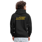 845 Subie Metallic Gold Font Hoodie - black/asphalt