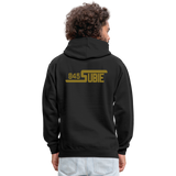 845 Subie Metallic Gold Font Hoodie - black/asphalt