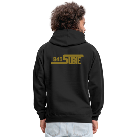 845 Subie Metallic Gold Font Hoodie - black/asphalt