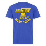 845 Subie CC Gold Font T-Shirt - heather royal