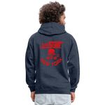 845 Subie CC Red Font Hoodie - indigo heather/asphalt