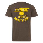845 Subie CC Gold Font T-Shirt - heather espresso