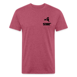 845 Subie CC Black Font T-Shirt - heather burgundy