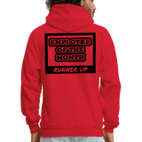 Employee of the Month Runner up Hoodie (Black Font) - red