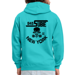 845 Subie CC Black Font Hoodie - scuba blue/asphalt