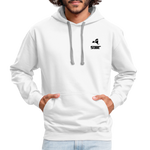 845 Subie CC Black Font Hoodie - white/gray