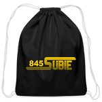 845 Subie Drawstring Bag (Striped, Gold) - black