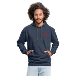 845 Subie CC Red Font Hoodie - indigo heather/asphalt