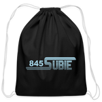845 Subie Drawstring Bag (Striped, Powder Blue) - black
