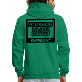 Employee of the Month Runner up Hoodie (Black Font) - kelly green