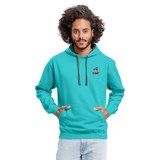 845 Subie CC Red Font Hoodie - scuba blue/asphalt