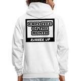 Employee of the Month Runner up Hoodie (Black Font) - white