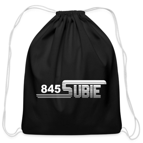 845 Subie Drawstring Bag (Striped, White) - black