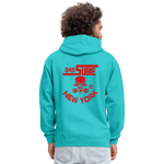 845 Subie CC Red Font Hoodie - scuba blue/asphalt