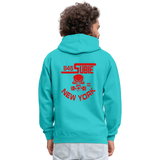 845 Subie CC Red Font Hoodie - scuba blue/asphalt