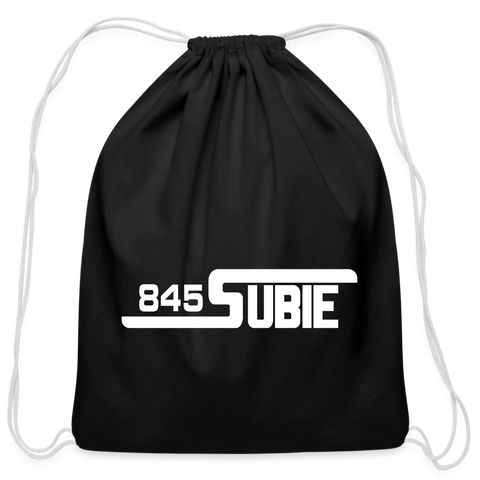 845 Subie Drawstring Bag (White) - black