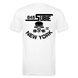 845 Subie CC Black Font T-Shirt - white