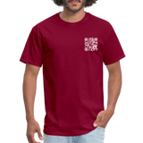Employee of the Month Runner up T-Shirt (White Font) - burgundy