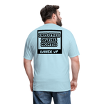 Employee of the Month Runner up T-Shirt (Black font) - powder blue