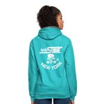845 Subie CC White Font Hoodie - scuba blue/asphalt