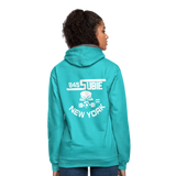 845 Subie CC White Font Hoodie - scuba blue/asphalt