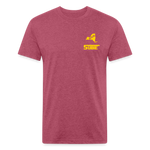845 Subie CC Gold Font T-Shirt - heather burgundy