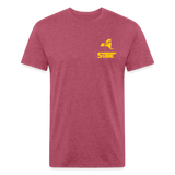 845 Subie CC Gold Font T-Shirt - heather burgundy
