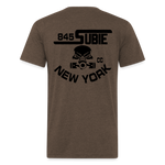845 Subie CC Black Font T-Shirt - heather espresso