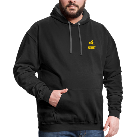 845 Subie CC Gold Font Hoodie - black/asphalt