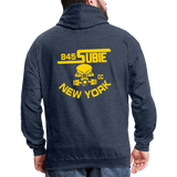 845 Subie CC Gold Font Hoodie - indigo heather/asphalt