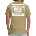 Employee of the Month Runner up T-Shirt (White Font) - khaki