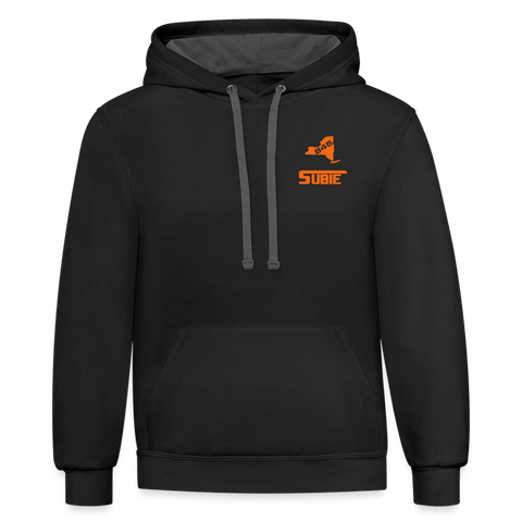 845 Subie Orange Font with Flag Hoodie - black/asphalt