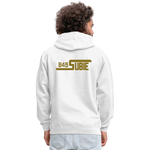 845 Subie Metallic Gold Font Hoodie - white/gray