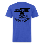 845 Subie CC Black Font T-Shirt - heather royal