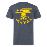 845 Subie CC Gold Font T-Shirt - heather navy